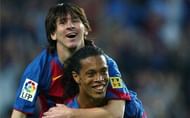 Messi and Ronaldinho